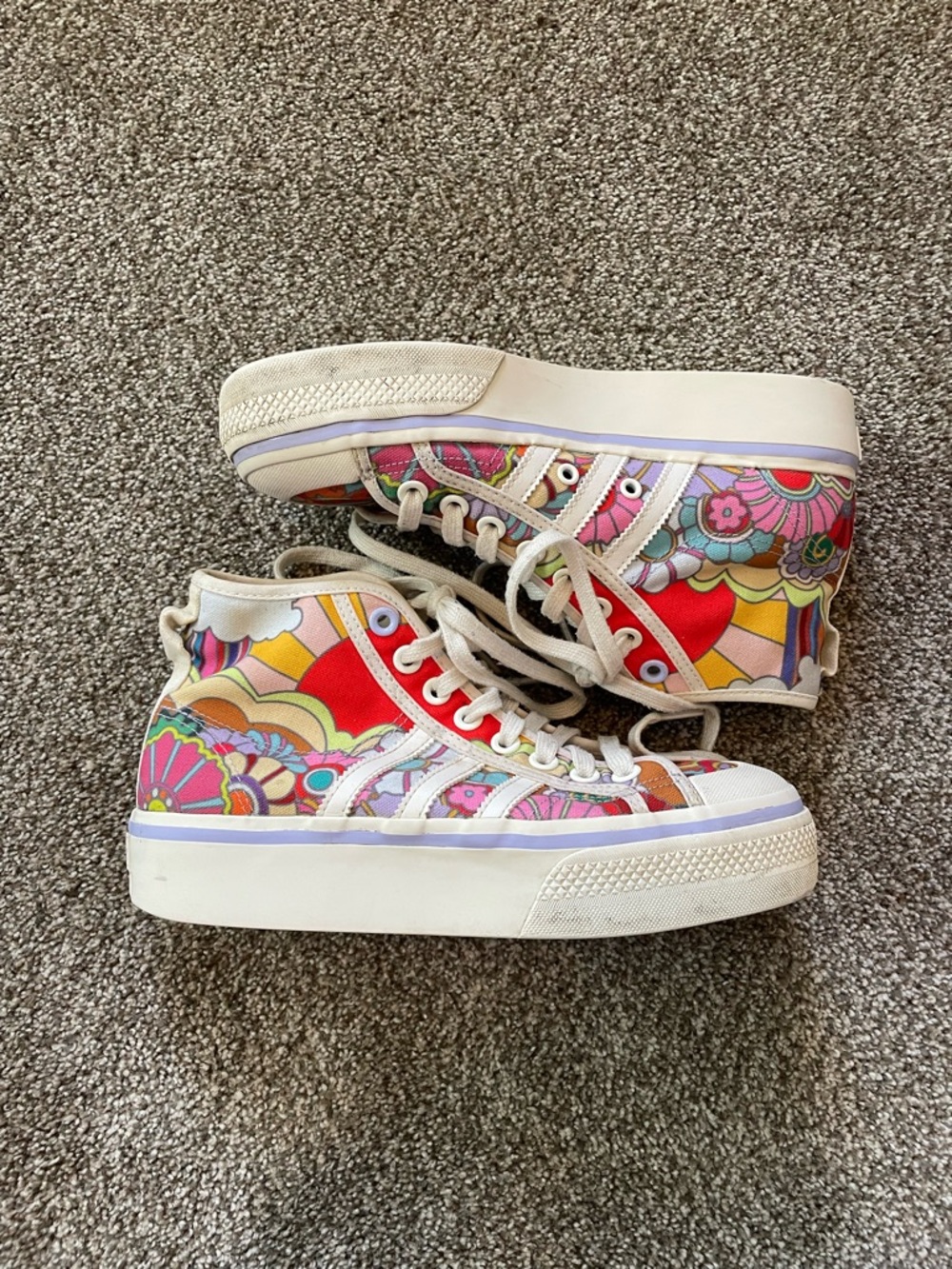 Adidas Nizza Women’s Sneaker Platform Floral Festival Shoes